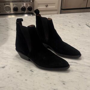 Isabel Marant Black Suede Ankle Boots